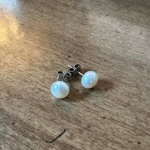 Faux Pearl Earrings